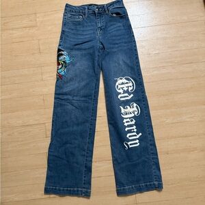 Ed Hardy Denim with Embroidery
